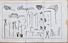 Gravure 1798 agriculture - gravure, /