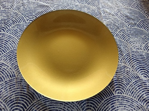 Assiette plate dorée - , 25,5