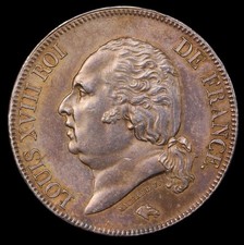 Louis XVIII 5 Francs 1824