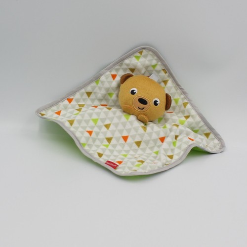 Doudou plat réversible ours