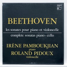 PIDOUX, PAMBOUKJIAN – BEETHOVEN cello & piano ⸺ HARMONIA MUNDI 3xLPs box EX++