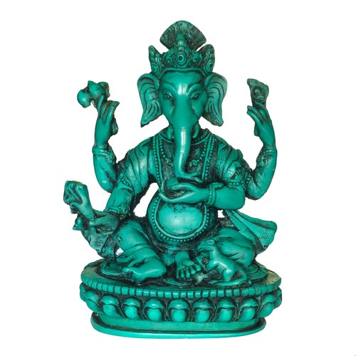 Ganesh vert résine - ganesh,