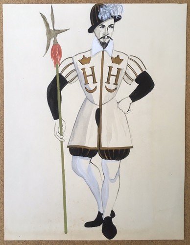 Aquarelle originale costume - originale,