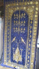 Stunning Wall Hanging Zardozi Goldwork Embroidery Tree of Life Birds 120 x 235cm