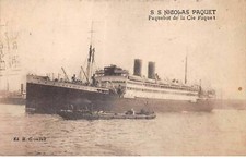 BATEAUX - SAN37023 - SS Nicolas Paquet - Paquebot de la Cie Paquet - Cachet Mi