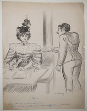 DESSIN d'Edouard COUTURIER."Le