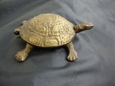 cendrier de table , tortue , vintage années 80 , laiton , cigarettes cigares..