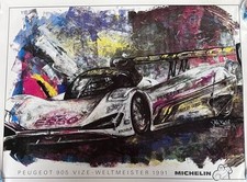 affiche poster peugeot 905