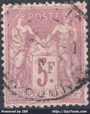 FRANCE SAGE 5Fr VIOLET SUR