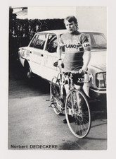 CYCLISME carte cycliste NORBERT DEDECKERE équipe FLANDRIA VELD LANO 1978