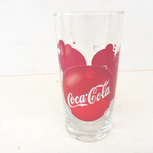 Verre coca cola rond rouge - coca,