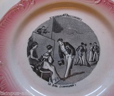 Gien assiette ancienne - assiette,