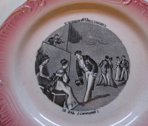 Gien assiette ancienne serie - assiette,