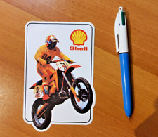 STICKER SHELL AUTOCOLLANT HONDA 500CC MOTO TRIAL vintage moto adesivo aufkleber