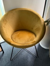 Hipop - Fauteuil en velours ocre