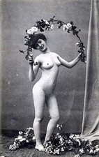 CPA Nu artistique 1900 Noir et
