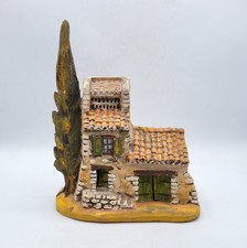 Santon crèche maison Provençale pigeonnier terre cuite peinte de Carbonel XXème