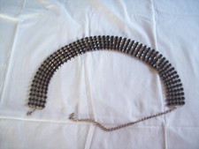 Ceinture femme large pierre noire