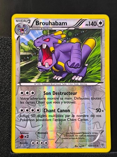 Carte pokémon brouhabam - carte,