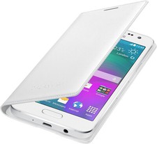 Samsung original coque folio Etui à rabat pour Samsung Galaxy A3 2015 A300 Blanc