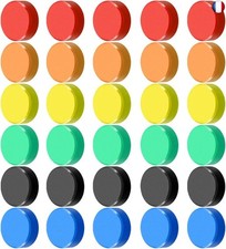 30 Pcs Aimant Frigo Colorés
