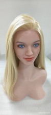 Silicone Sex Doll Head Mobile Jaw Real Oral Sex Tongue Implanted Hair for Male