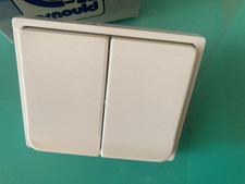 ARNOULD 1001 blanc Double Bouton poussoir