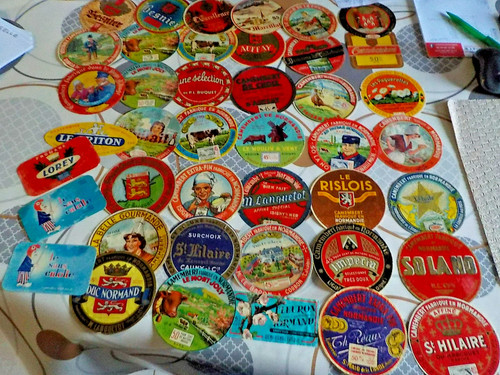 Etiquette ancienne fromage - 42,