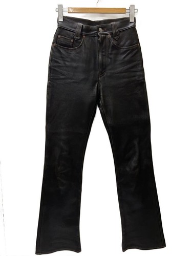 Pantalon bootcut daim noir - pantalon,