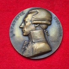 Médaille : Lafayette compagnie générale transatlantique Delannoy 1930