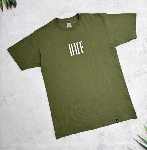 Shirt huf logo devant vert - t-shirt,