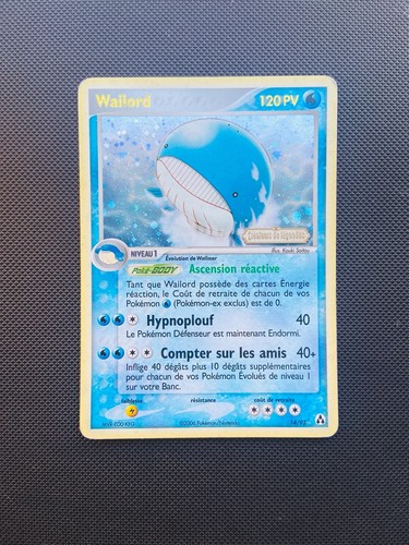 Carte pokemon wailord 92 - carte,