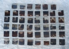 #Stéréoscopie# Plaques en verres - 23 vues de Lourdes (La Grotte, buvette...)