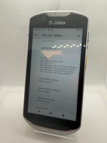 Zebra tc52x tc520k 1xfmu6p - zebra, tc520k-1xfmu6p-a6