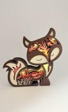 sculpture en bois Renard