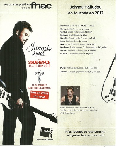 Flyer plv johnny hallyday - plv, en
