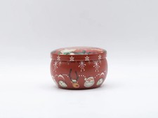 Boîte métallique rouge noël