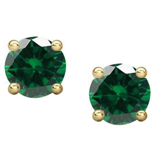 1ct simulé émeraude boucles - 1ct,