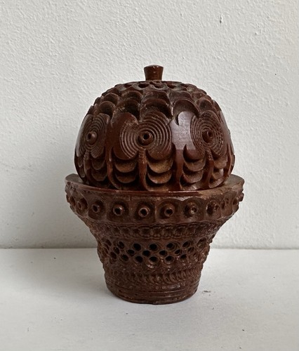 Ancien boîte chapelet noix - , de