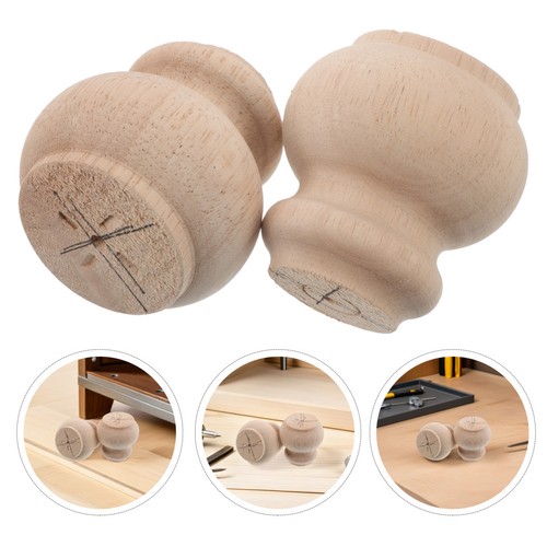 Pcs pieds bois massif - en,