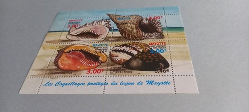 Bloc feuillet timbre mayotte - bloc,