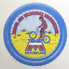 MOTOBECANE VELOCROSS BMX MX 41 20 30 31 32 Mobylette 1981 AFFICHE RONDE BIFACE 