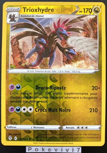 Carte pokemon trioxhydre - carte,