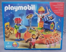 PLAYMOBIL 4231 ORCHESTRE CIRQUE clown musicien singe savant SCENE BOITE NEUVE