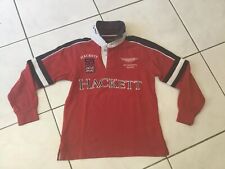 Polo ASTON MARTIN by HACKETT taille 7/8 ans rouge/marine 