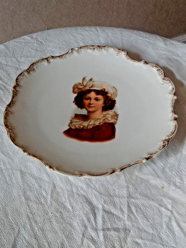 Assiette décorative ancienne - assiette,