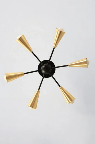 Lustre plafond 6 bras - 6,