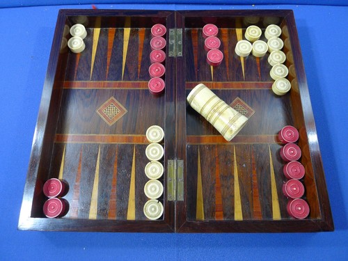 Backgammon marqueterie jeu - marqueterie,
