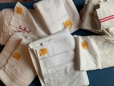 Lot linge ancien draps - linge,