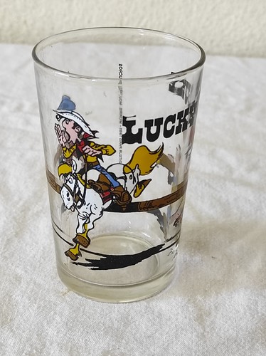 Ancien verre moutarde lucky - ancien,